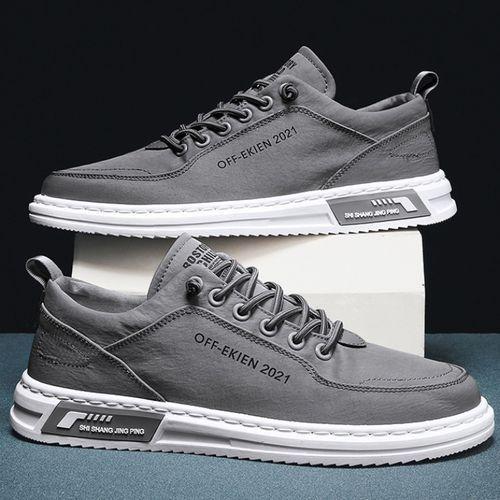 Men's Comfortable Breathable Gentle Casual Sport Sneakers Running Shoes Grey