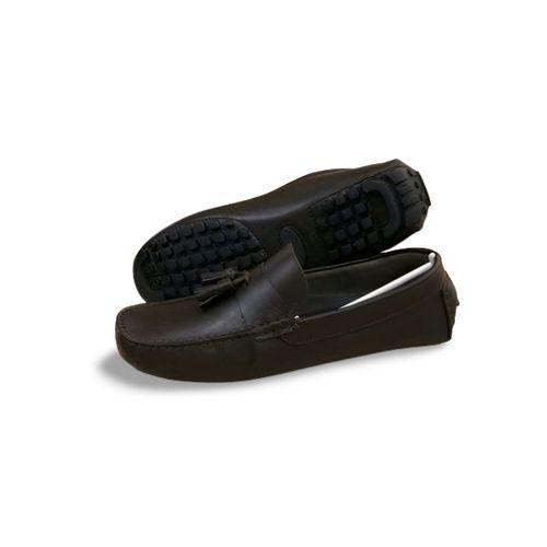 mocassin en cuir pour homme - marron