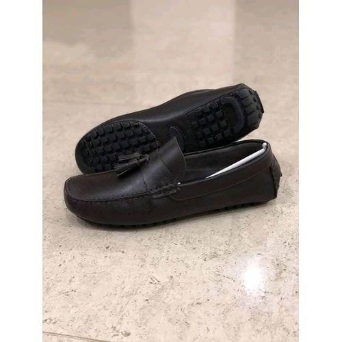 Mocassins En Cuir Pour Homme - NOIR