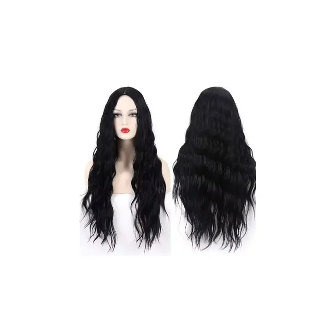 Perruques Longues Noires à La Mode De Haute Qualité Pour Dames