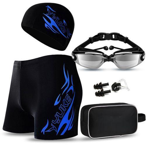 Ensemble de base de maillot de bain pour hommes - Ensemble cinq pièces - Noir Bleu