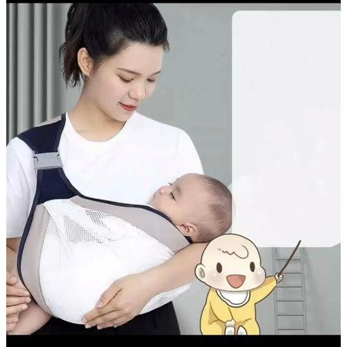 Nouveau modèle _Porte bébé_kangourou en maille _gris