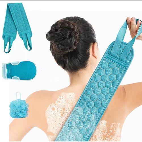 Lot de 3 lingettes nettoyantes pour le corps, pour la maison, l'hôtel, la salle de bain, la douche, la serviette exfoliante pour la peau