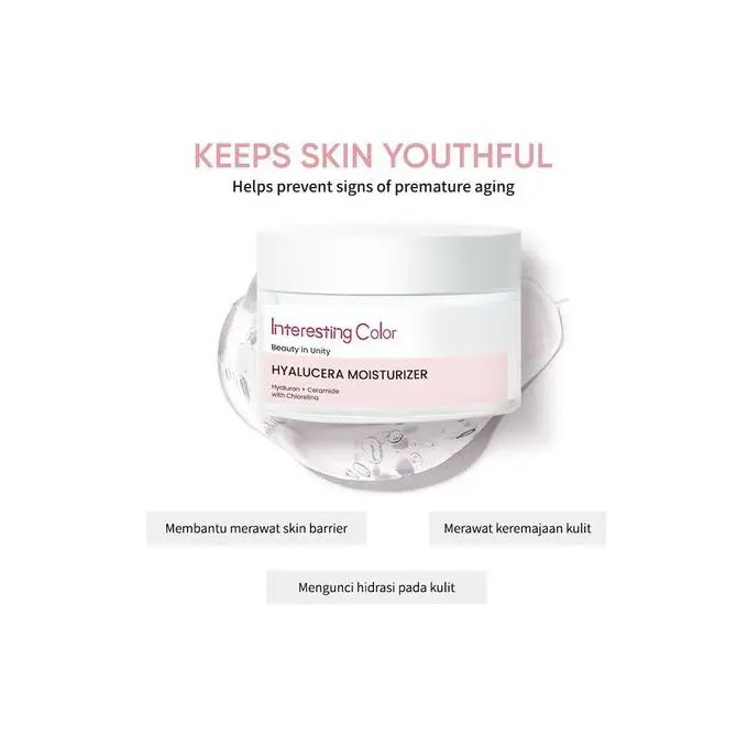 Hydratant Hyalucera 2D Acide Hyaluronique + Céramide + avec Chlorelina