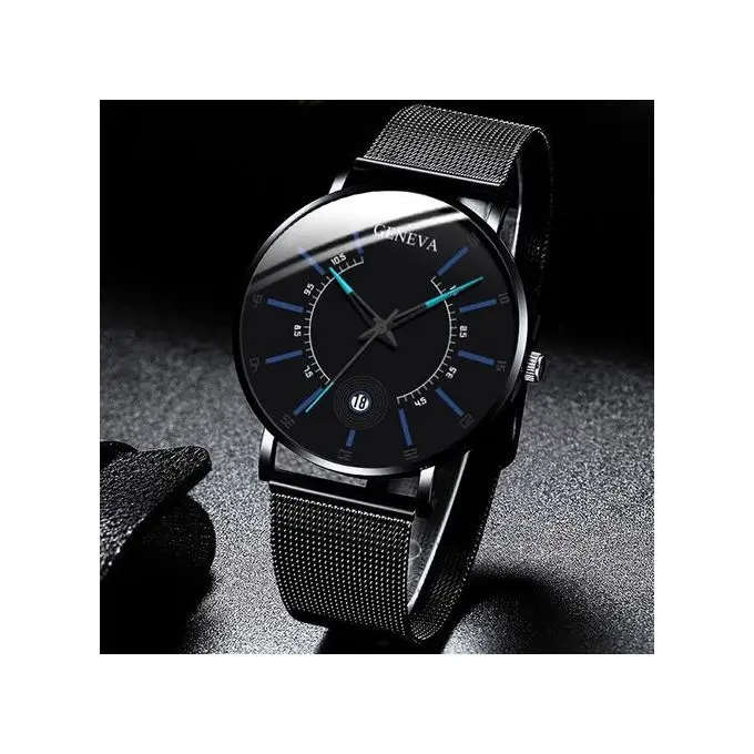 Montre Homme - Bracelet Manche Modèle - noir