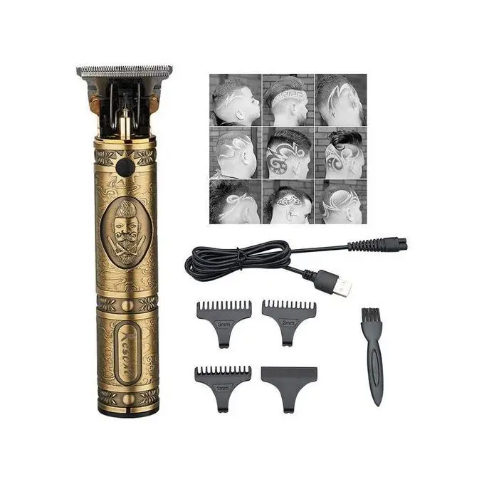 Tondeuse VINTAGE T9 TRIMMER T9 Rechargeable USB ,couper la barbe et les cheveux, nouveauté