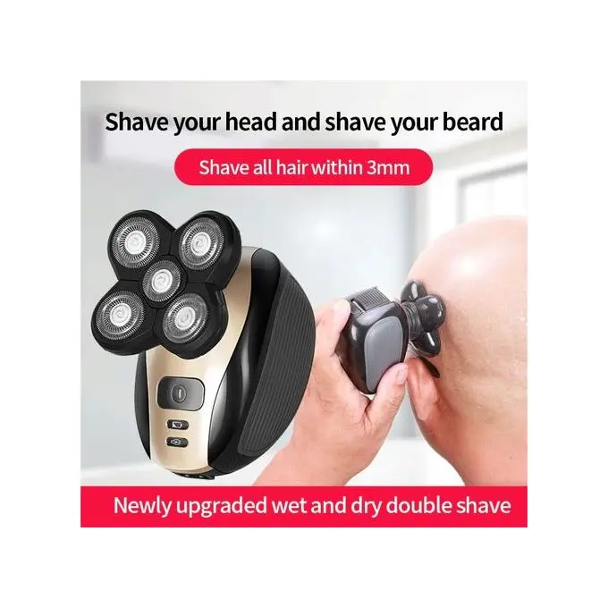 Rasoir électrique Pour Homme, Tondeuse à Cheveux Rechargeable, Tondeuse à Cheveux/barbe, étanche-Or