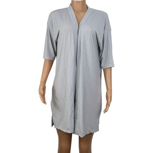 Cardigan Manches Courtes - Coton - Gris