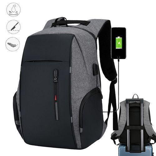 Sac A Dos Avec Port USB - Sac D'Ordinateur - Noir