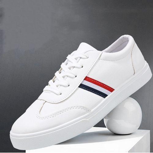 Hommes Confortable Extérieur Doux Casual Sneakers Chaussures Blanc