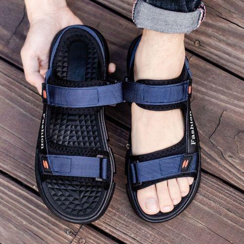 Men's Palm Sandals Shoes Comfortable Soft Sole Casual Blue