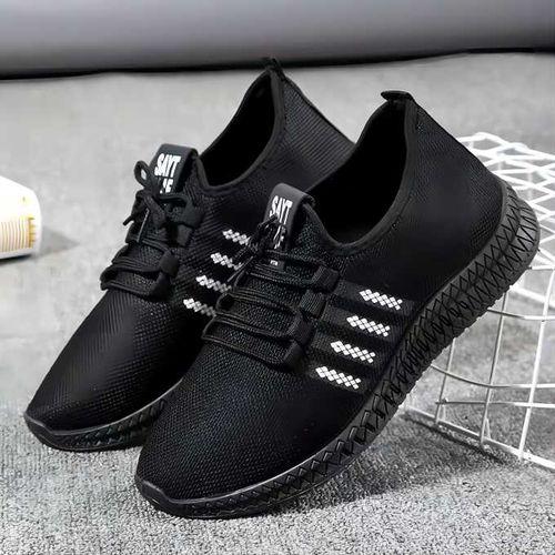 Chaussures De Homme Mesh Sneakers Noir