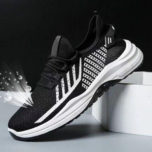BLWOENS Fashion Lace Up Sneakers Men's Shoes-Black
