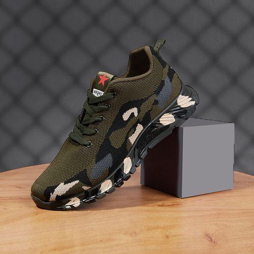 Baskets en maille respirante pour hommes - Chaussures de camouflage modernes - Chaussures d'entraînement