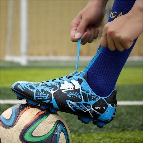 New Anti-slip Soccer Shoes For Men-blue