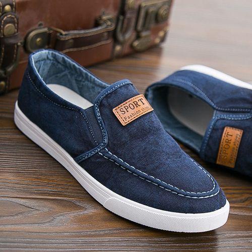 GALUIN Chaussures En Toile Pour Hommes - Bleu