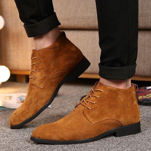 Chelsea Chaussures En Cuir D'affaires Pour Hommes Loafers Official Marron