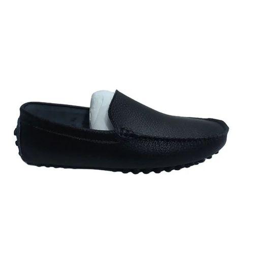mocassin en cuir - pour homme - noir