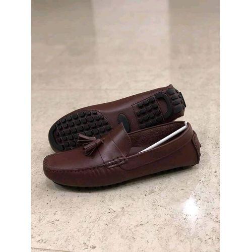 mocassin en cuir pour homme - marron