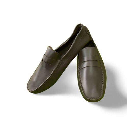 mocassin en cuir pour homme - marron