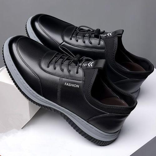 Chaussures en cuir synthétique pour hommes