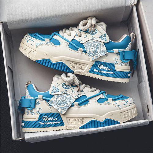 Chaussures plates décontractées chaussures de sport à semelle épaisse pour hommes