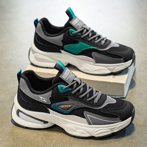 Chaussures pour hommes respirant maille chaussures de sport pour hommes semelle épaisse antidérapant décontracté