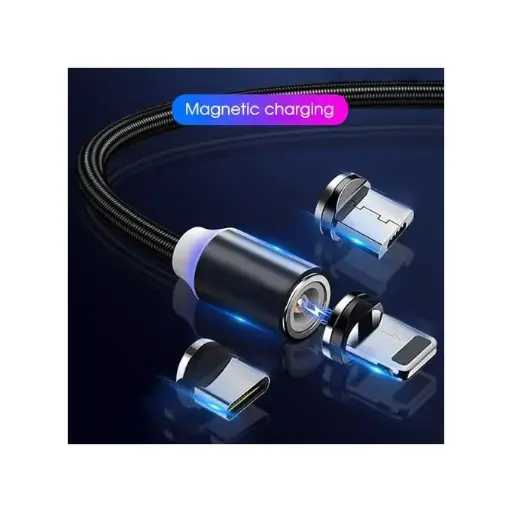 3 En 1 Câble De Chargeur USB Magnétique Téléphone Portable
