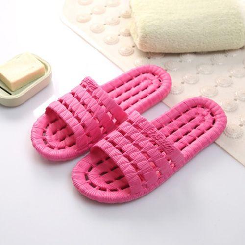 Pantoufles Unisexe - Fond Mou Creux Antidérapant Rose