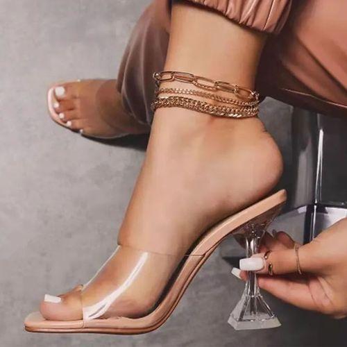 SXCHEN Mode Chaussures Pour Femmes Talons Talons Hauts En Cristal