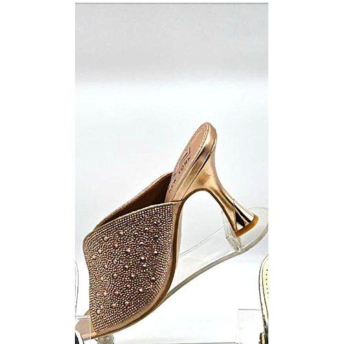 Chaussures à talon bas Pour femme - Doré