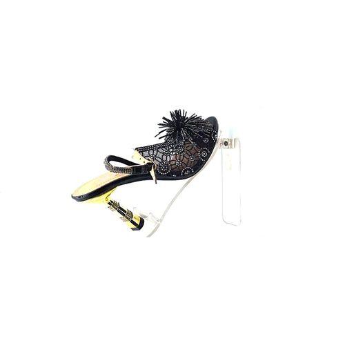 chaussure à talon haut semi cuir Pour femme - Noir