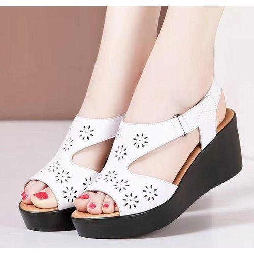 Ladies' wedge heel sandals
