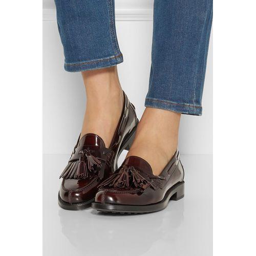 Primark Mocassins en cuir couleur rouge pour femme