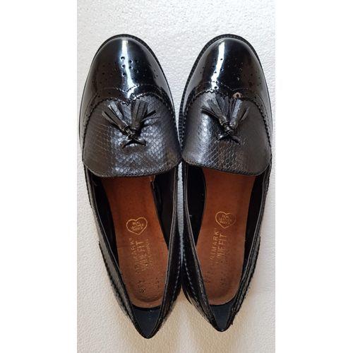 Primark Mocassins en cuir couleur noir pour femme