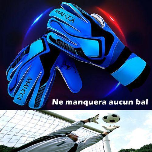 Gants De Gardien De But De Football-Bleu