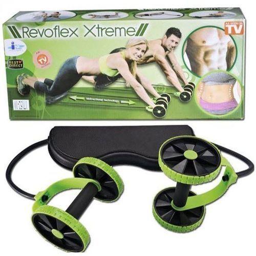 Revoflex Xtrem Double Roue - Exercice Abdominal - Vert