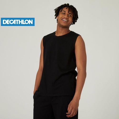 Domyos Débardeur Coton Extensible Noir
