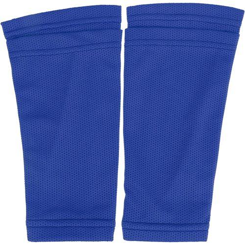 Chaussettes pour protège-tibias pour football - Avec poches - Bleu - Résistantes à l'abrasion - Confortables et respirantes - Pour athlète débutant ou de haut niveau