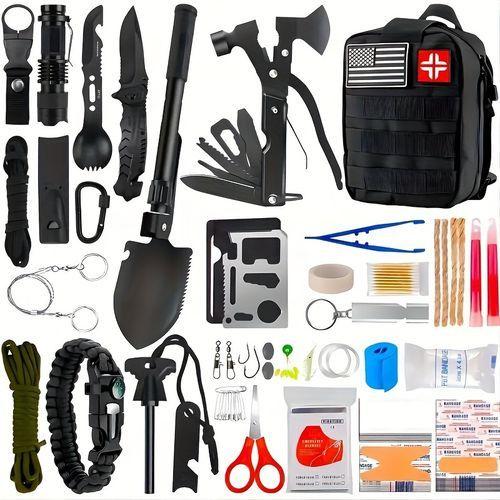 142 Pièces Kit De Survie Et Trousse De Premiers Secours De