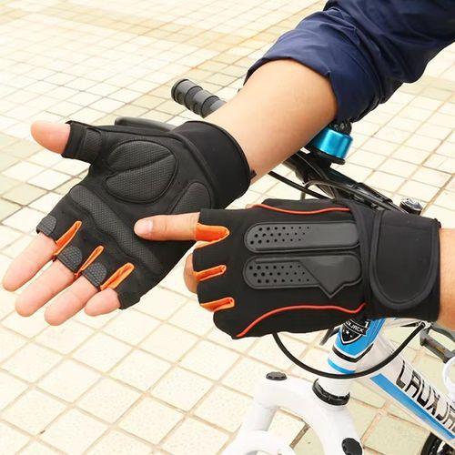 Gants de musculation haltérophilies motard cycliste et fitness avec poignet en Microfibre très résistant v6