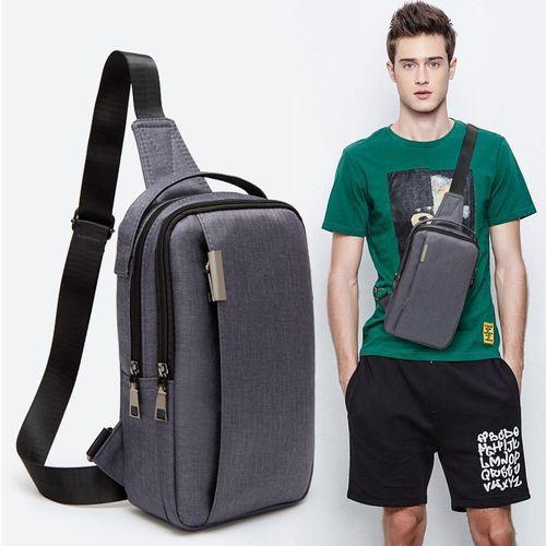 Sac messager en nylon pour homme, sac banane, sac de poitrine de voyage