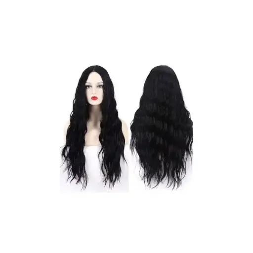 Perruques Longues Noires à La Mode De Haute Qualité Pour Dames