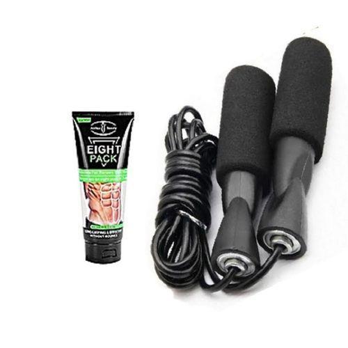 Pack Crème pour Abdominaux - Eight Pack - Ventre Plat - 170G + corde a sauter -