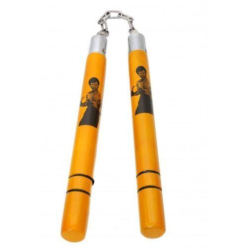 Nunchaku barre en acier et bois inoxydable indestructible et très maniable pour autodéfense combat arts martiaux