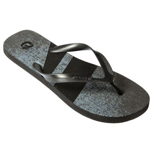 Olaian Tongs Homme 120 Denim Noir