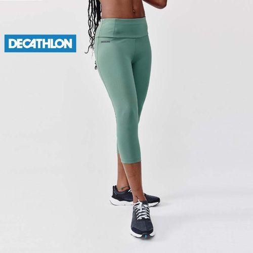 Kalenji Legging Running Court Femme - Support Vert