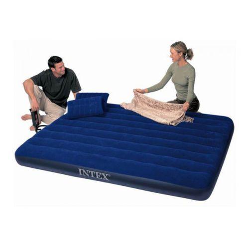 Matelas Gonflable 2 places+ Coussin d'oreiller + Gonfleur manuel