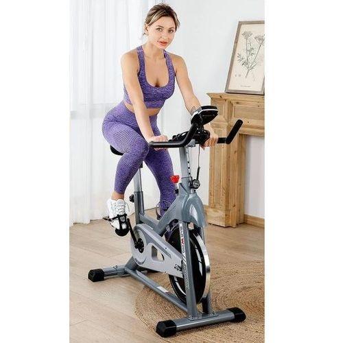 Velo d'intérieur avec moniteur Led - Vélo d'entraînement entièrement réglables pour la maison