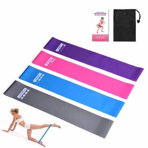 4PCS Yoga Fitness Resistance Band Sports Elastic Band